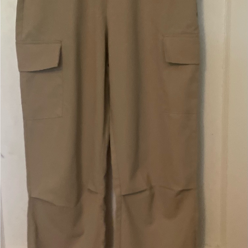 PrettyLittleThing Tan Straight Leg Pants